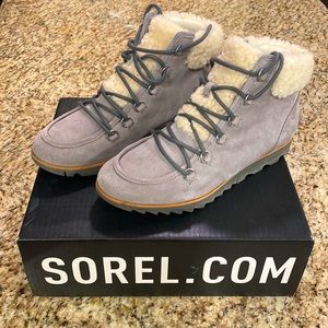 SOREL lace cozy boots